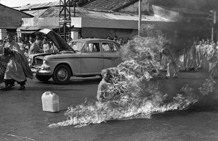 The self-immolation of Thich Quang Duc