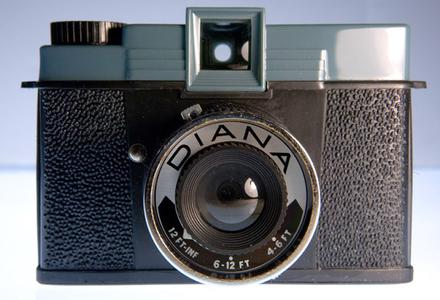 Front view of a Diana Camera. 