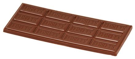 A regular Hershey bar, out of the package.