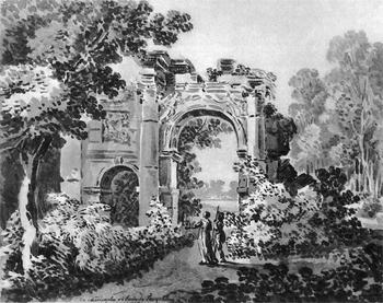 Szkic ogrodu Czartoryskich na Powązkach, ok. 1800 r.