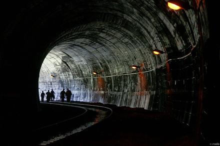 Tunel w Łupkowie, którym można przejść z Polski na Słowację