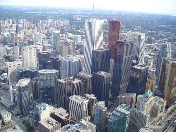Widok na miasto - Widok z CN Tower