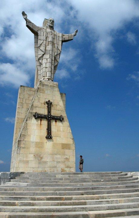 Jezus na szczycie Monte Naranco