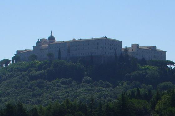 Monte Cassino - Widok na klasztor