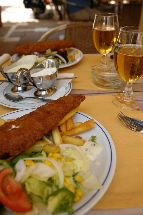 Fish and chips na Gibraltarze