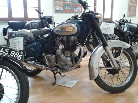 Wystawa starych motocykli w Drohiczynie. 