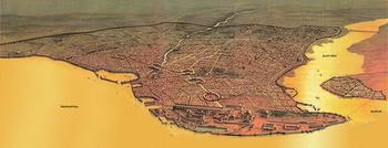 Panorama miasta w czasach Bizantyjskich