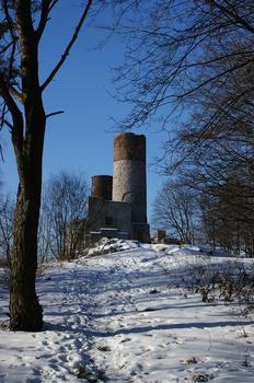 Zamek w zimowej aurze