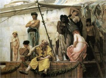 Targ z niewolnikami, Gustave Boulanger 1882 r.