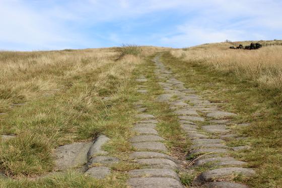 The roman road over Blackstone Edge Moor