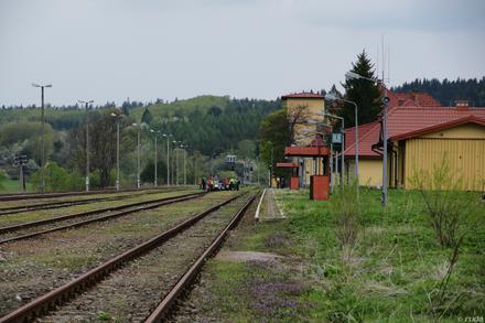 Stacja w Łupkowie i drezynowa wycieczka