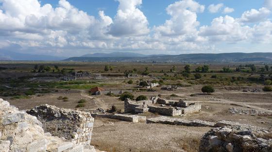 Miletus theatre view to Delphinion and stoa