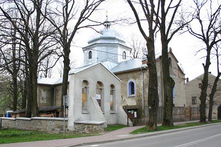 Cerkiew w Baligrodzie, już częściowo po remoncie.
