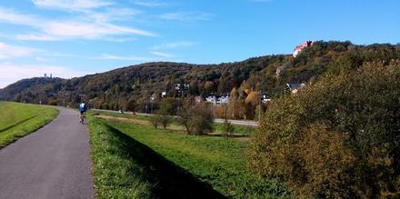 Ze spaceru wałami, z prawej na wzgórzu zamek, dalej widać klasztor