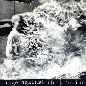 This is the front cover for the studio album Rage Against the Machine by the artist Rage Against the Machine