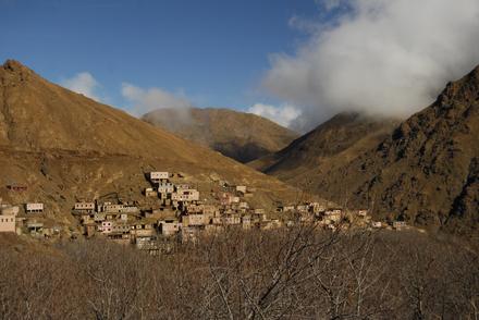 Berberyjskie wioski przy Parku Narodowym Tubkalu.