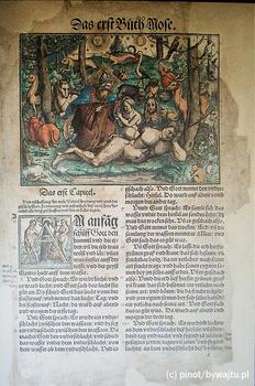 Księga Rodzaju z ilustracją Holbeina