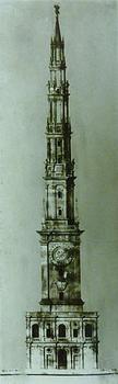 Torre civica, nie istniejąca już 130 metrowa wieża z 1606 r. Była najwyższym budynkiem w całych Włoszech aż do XIX w.  