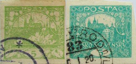 Alfons Mucha - Czechoslovakian poststamps
