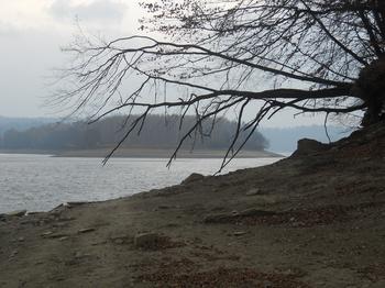 Widok na jezioro Solińskie.