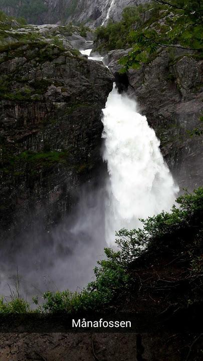 Manafossen-  7 co do wielkości wodospad w Norwegii