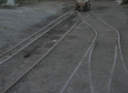 Kolejka użytkowana do transportu wewnętrznego na terenie jednej z kopalni